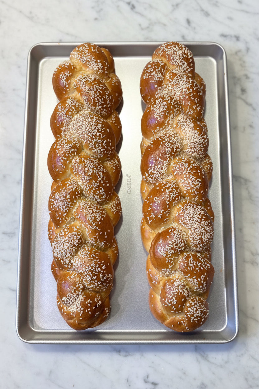 1 Large Shabbat Challah's- Pareve