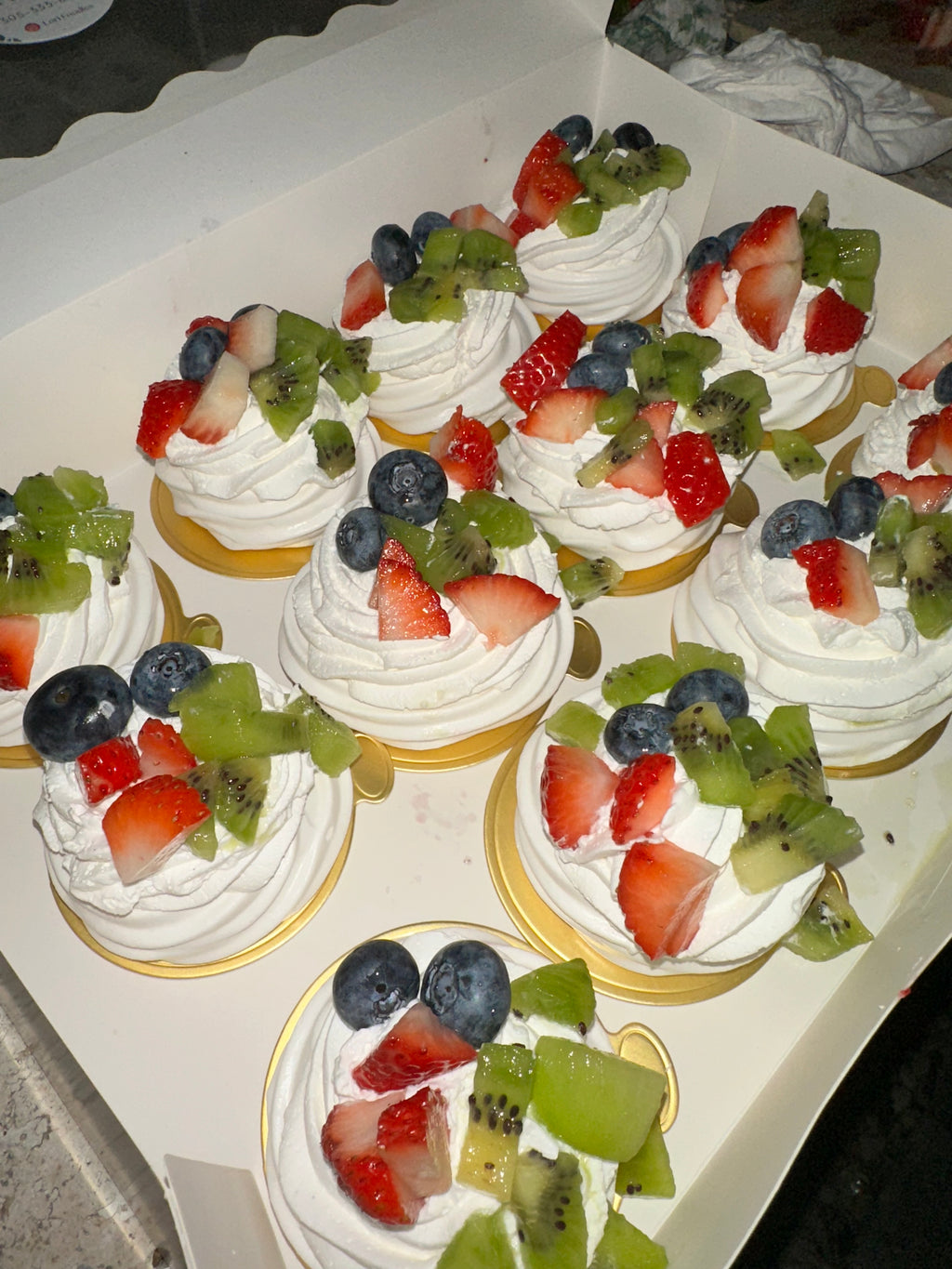 12-pack of mini Pavlovas- Dairy/Pareve