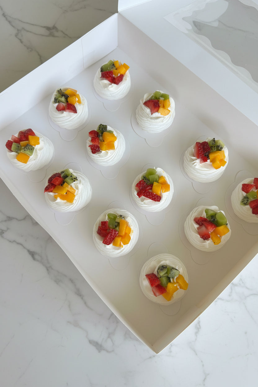 Pavlova petit fours - dozen parve/dairy